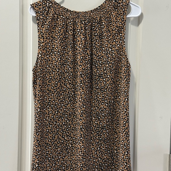 Talbots Leopard Print Sleeveless Top Size Large - Picture 6 of 6
